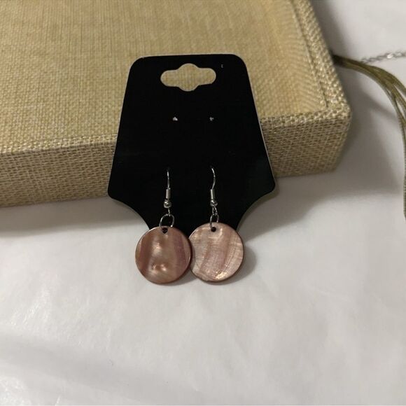 Statement Necklace and Earrings Set Wax Multi Strand Bronze Caramel Tone - Picture 5 of 7